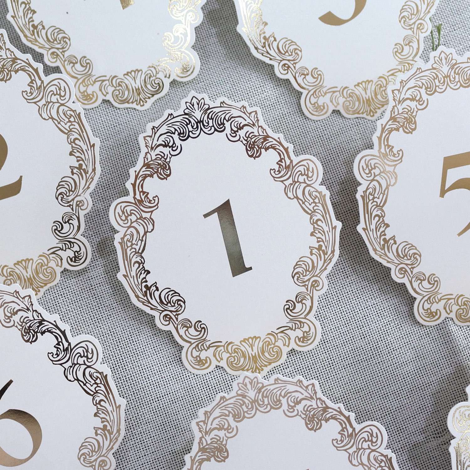 Foil Printing Table Card Wedding Supplies Customized 